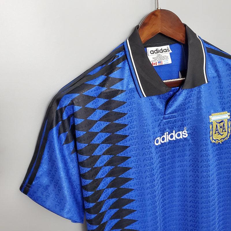 Camisola Seleção Argentina Retrô 1994 Azul - Adidas