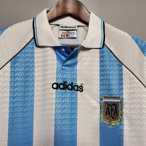 Camisola Seleção Argentina Retrô 1997-1998 Azul e Branca - Adidas