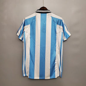 Camisola Seleção Argentina Retrô 1998 Azul e Branca - Adidas