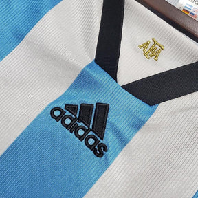 Camisola Seleção Argentina Retrô 1998 Azul e Branca - Adidas