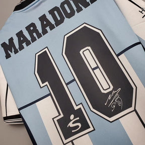 Camisola Seleção Argentina Retrô 2001 Azul e Branca- Fila