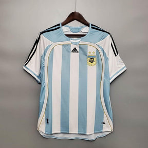 Camisola Seleção Argentina Retrô 2006 Azul e Branca- Adidas