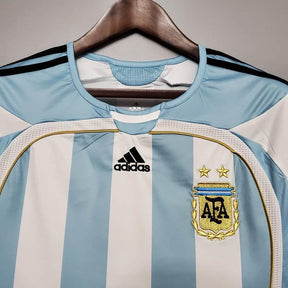 Camisola Seleção Argentina Retrô 2006 Azul e Branca- Adidas