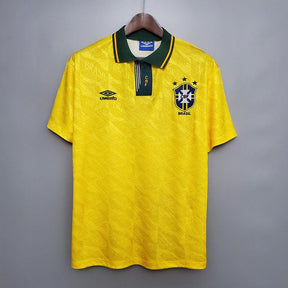 Camisola Seleção Brasileira Retrô 1991/1993 Amarela - Umbro