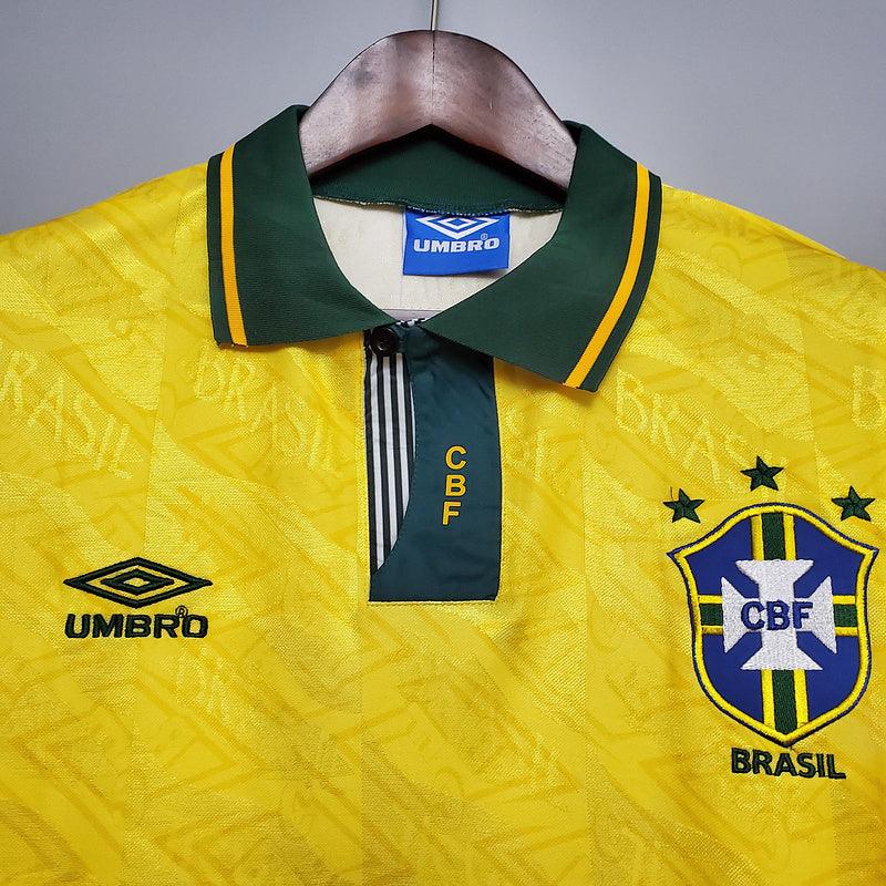 Camisola Seleção Brasileira Retrô 1991/1993 Amarela - Umbro