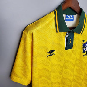 Camisola Seleção Brasileira Retrô 1991/1993 Amarela - Umbro