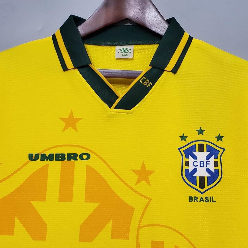 Camisola Seleção Brasileira Retrô 1993/1994 Amarela - Umbro