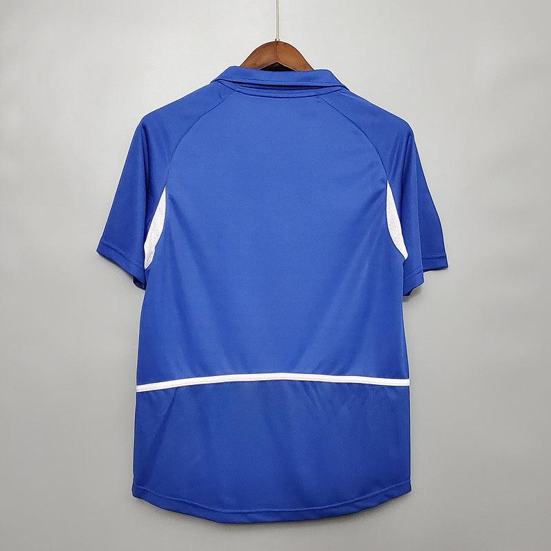 Camisola Seleção Brasileira Retrô 2002 Azul - Nike