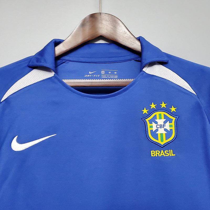 Camisola Seleção Brasileira Retrô 2002 Azul - Nike