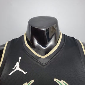 Camisola NBA Milwalkee Bucks #34 Antetokounmpo - Theme Black
