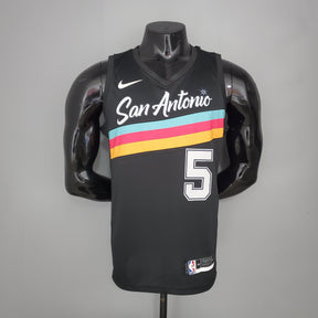 Camisola NBA San Antonio Spurs #5 Murray - City Edition Black