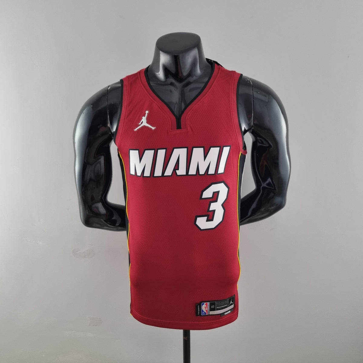 Camisola NBA Miami Heat #3 Wade - 75° Aniversário Red
