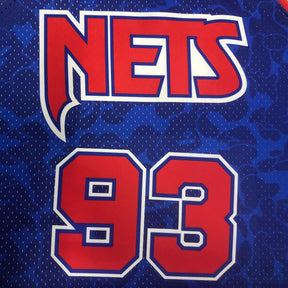 Camisola Mitchell & Ness x BAPE - Brooklyn Nets Azul
