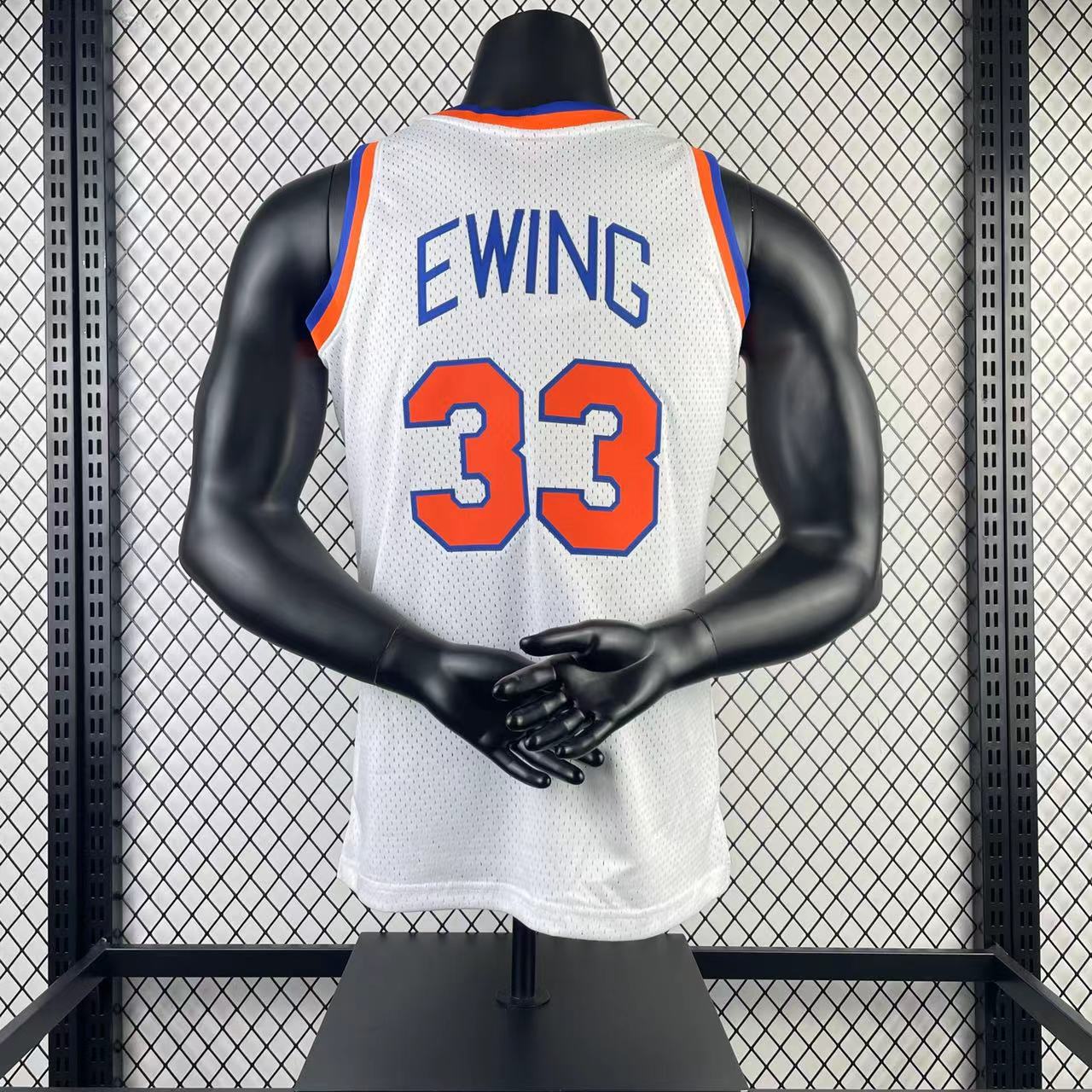 Camisola Mitchell & Ness New York Knicks Patrick Ewing 1985-86 Branca
