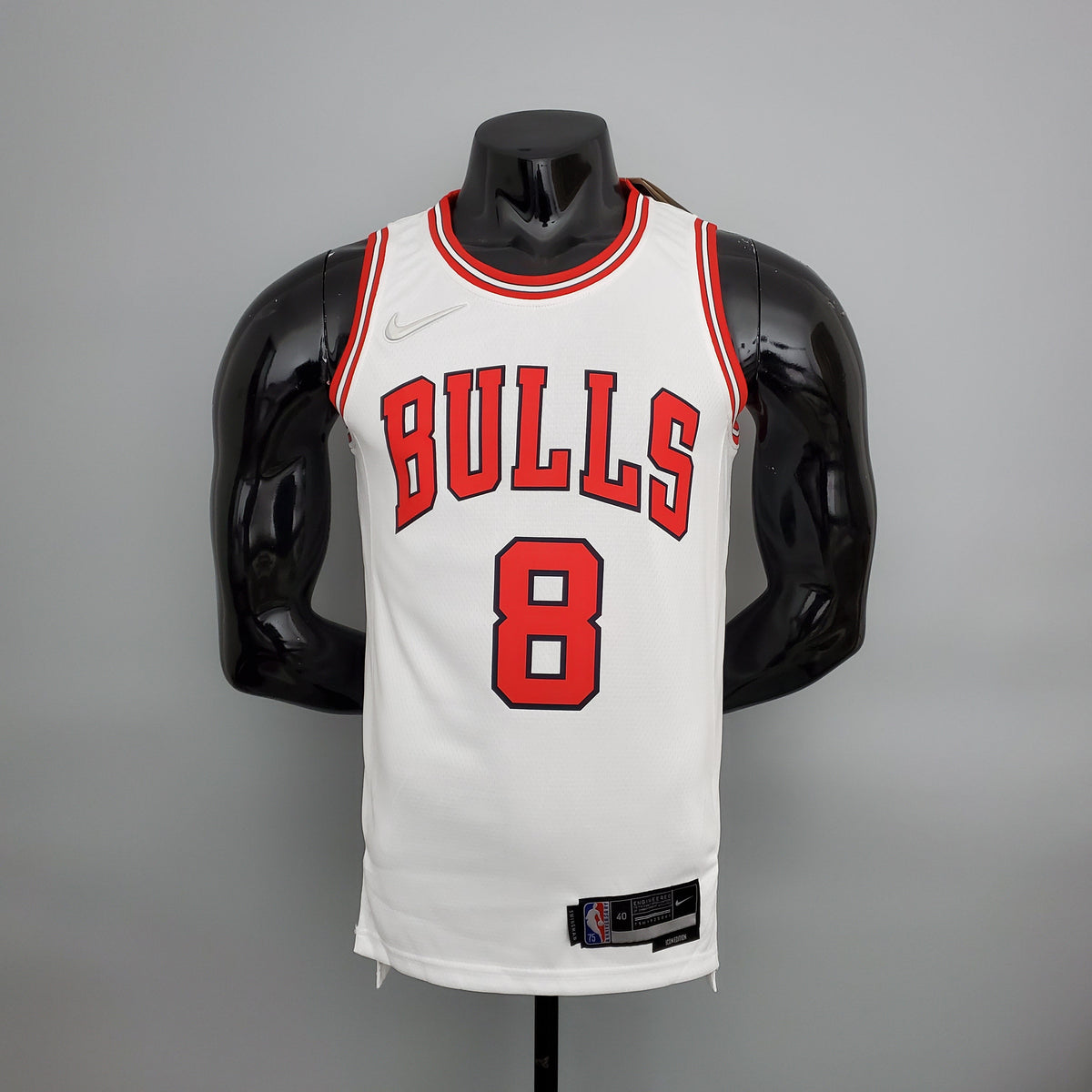 Camisola NBA Chicago Bulls #8 LaVine - 75° Aniversário White