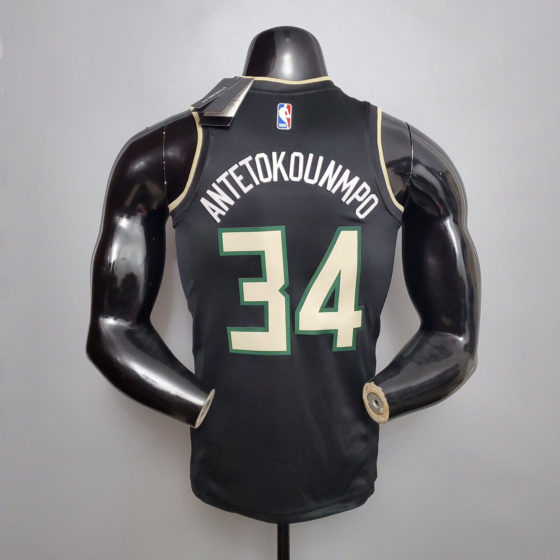 Camisola NBA Milwalkee Bucks #34 Antetokounmpo - Theme Black