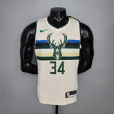 Camisola NBA Milwalkee Bucks #34 Antetokounmpo - Theme White