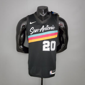 Camisola NBA San Antonio Spurs #20 Ginobili - City Edition Black