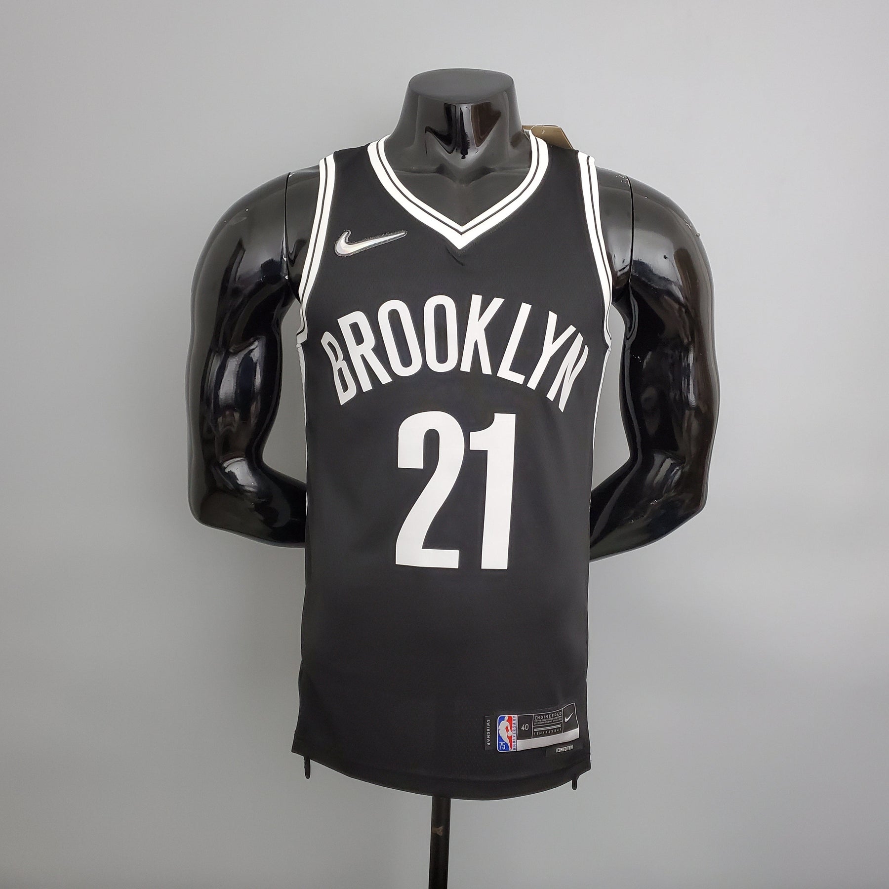 Camisola NBA Brooklyn Nets #21 Aldridge - 75° Aniversário Black