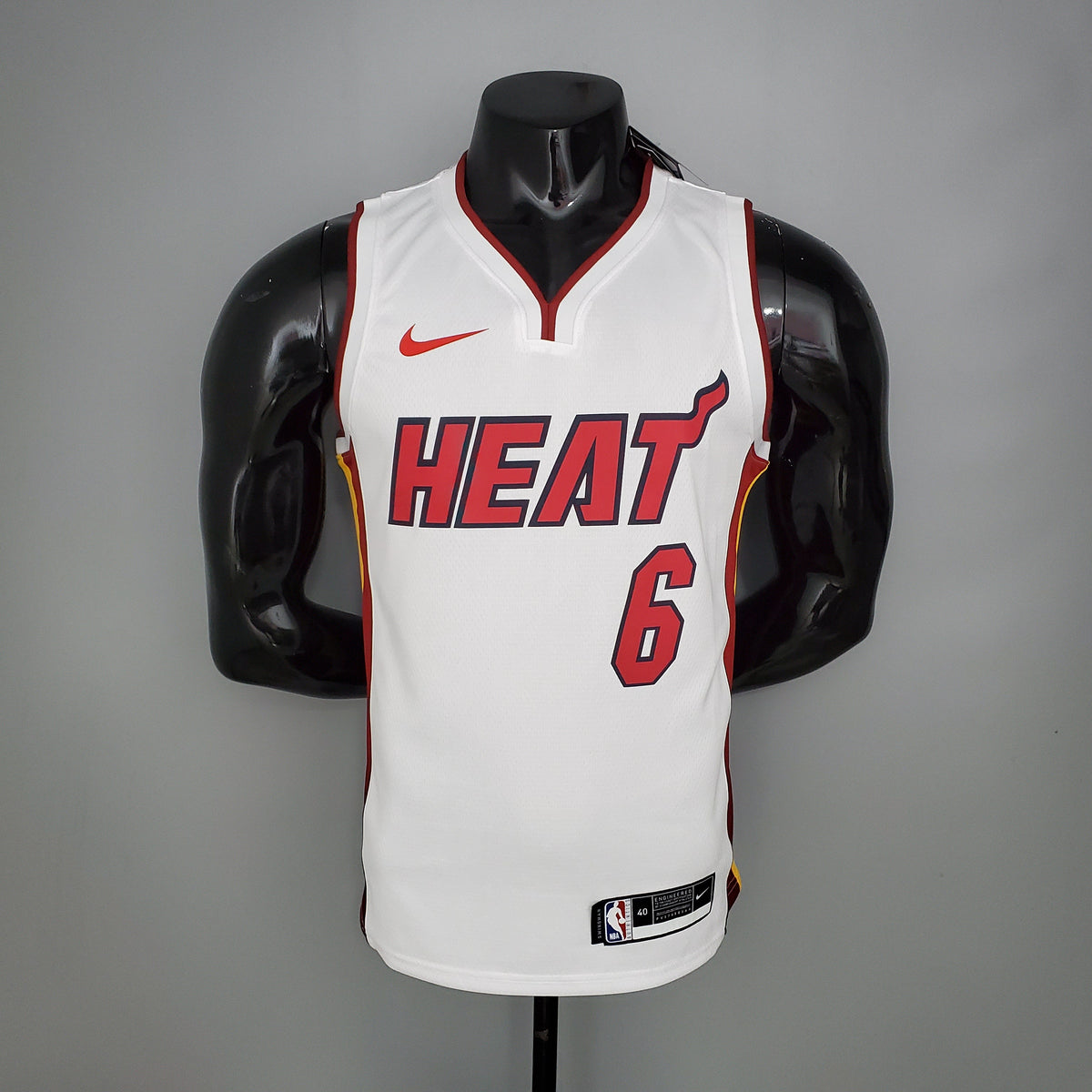 Camisola NBA Miami Heat #6 James - 75° Aniversário White