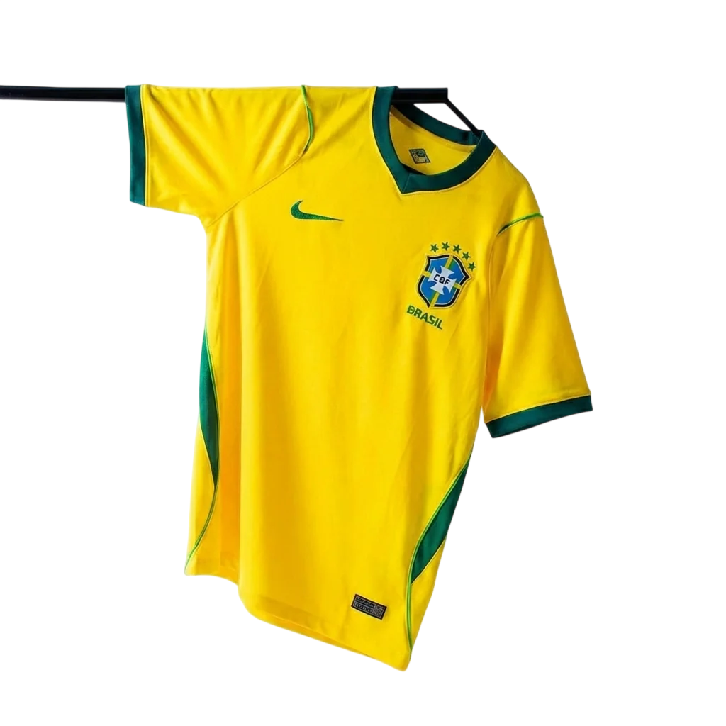 Camisola Brasil Home 26/27 Torcedor Masculina - Amarela