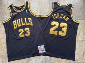 Camisola Chicago Bulls Mitchell & Ness Black/Gold 97/98 Jordan
