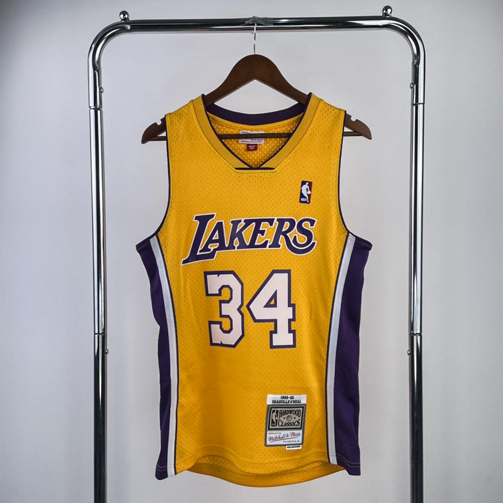 Camisola Mitchell & Ness  Los Angeles Lakers 1999-00 Dourada