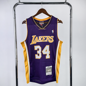 Camisola Mitchell & Ness Lakers Shaquille O'Neal 1999-2000 Roxa