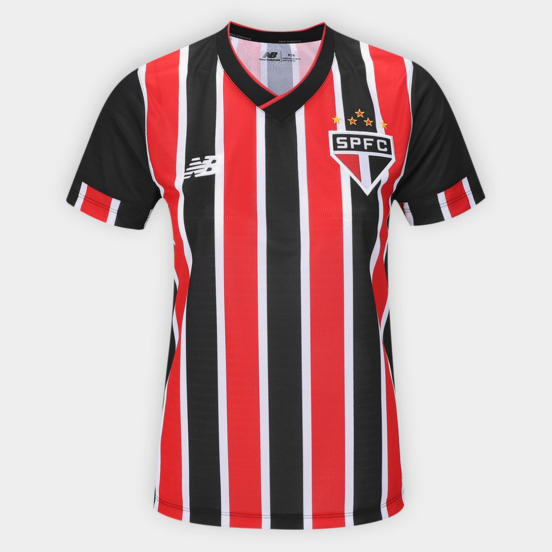 Camisola São Paulo II 24/25 Torcedor New Balance Feminina - Vermelho e Branco