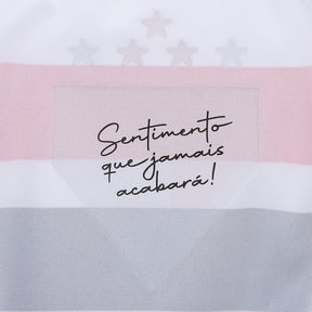 Camisola São Paulo I 24/25 Torcedor New Balance Masculina - Branco e Vermelho