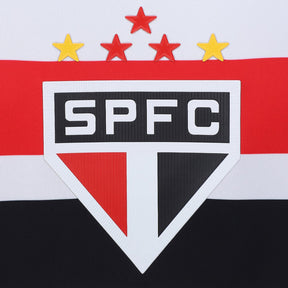 Camisola São Paulo I 24/25 Torcedor New Balance Masculina - Branco e Vermelho