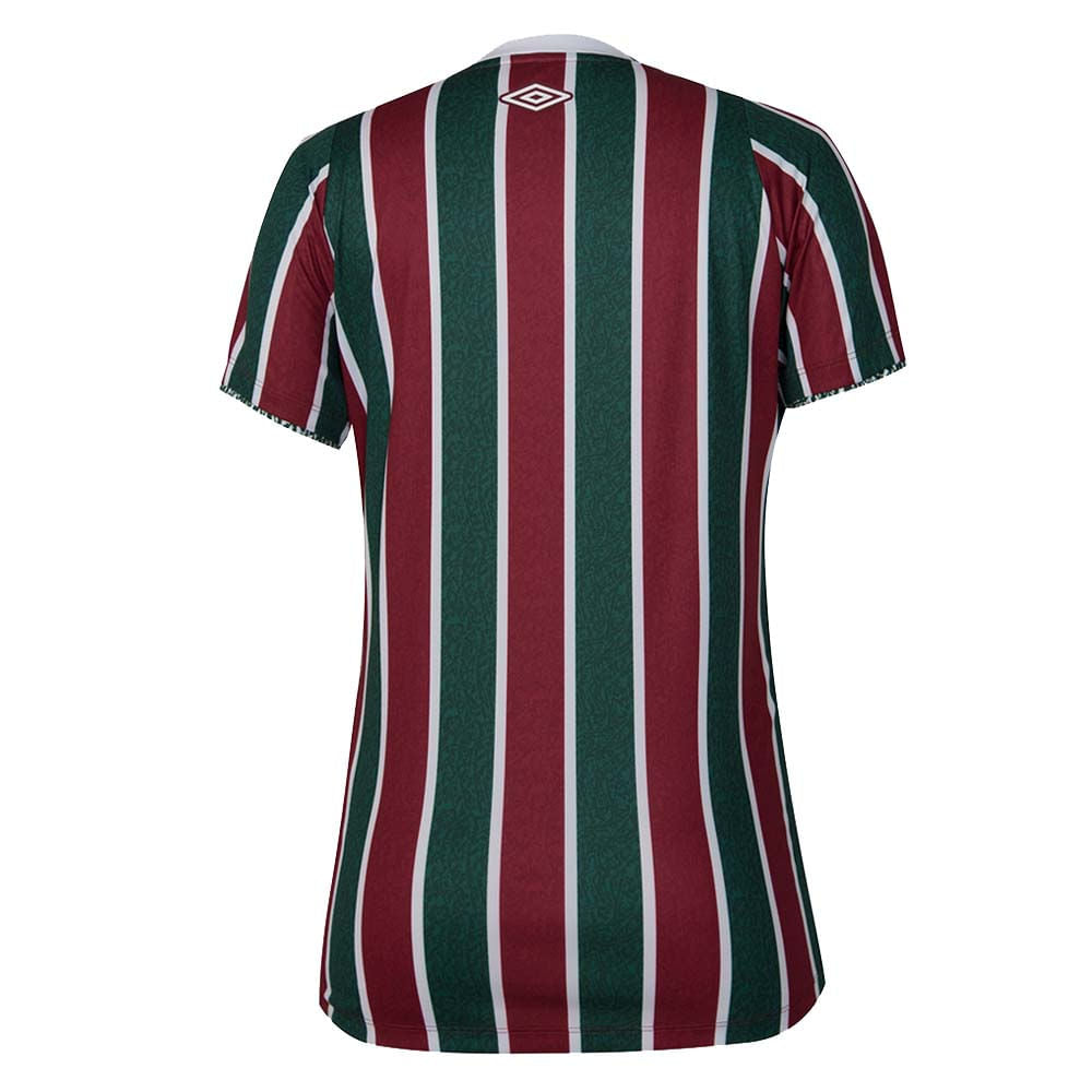 Camisola Fluminense I 24/25 Torcedor Umbro Feminino - Verde e Vinho