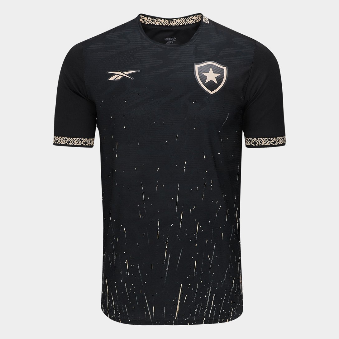 Camisola Botafogo II 24/25 Torcedor Reebok Masculina - Preto