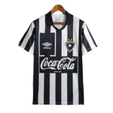 Camisola Botafogo I Retrô 1997 Torcedor Masculina - Preta e Branca