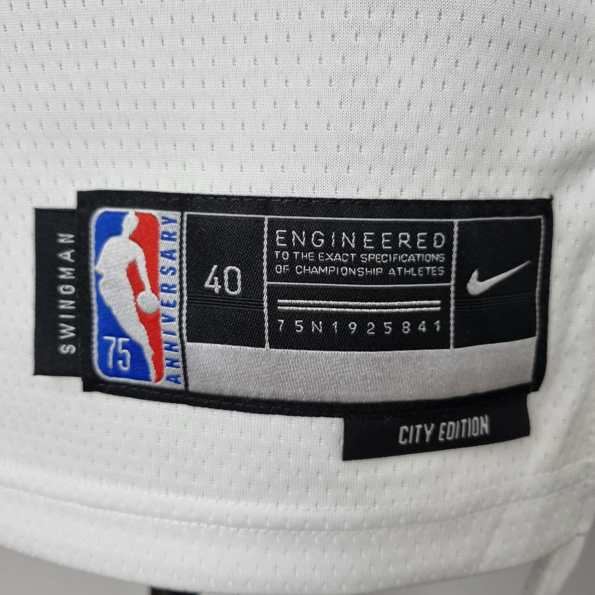 Camisola NBA NY Knicks #9 Barret - 75° Aniversário White